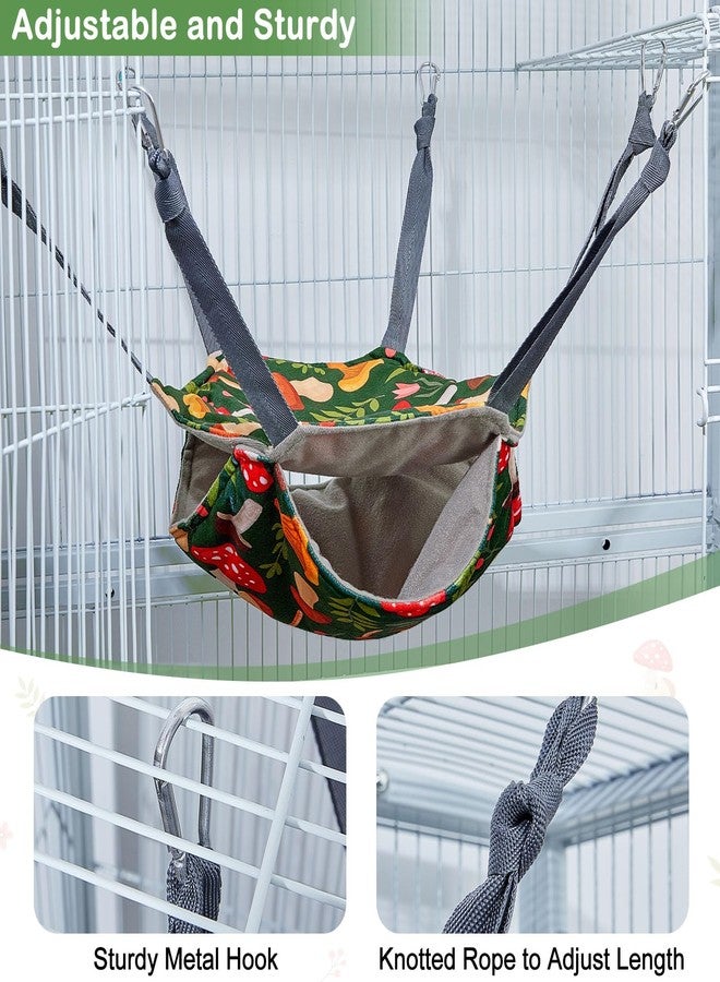 Glittme Ferret Hammock 4 Pack Ferrets Cage Accessories Washable Rat Hammock on Ferrets Cage Soft Guinea Pig hammocks for Rat, Sugar Glider, Squirrel, Guinea Pig - Image 5